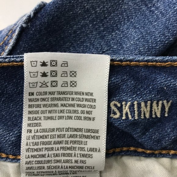 Women's American Eagle Outfitters Super Stretch Skinny Jeans Blue - Picture 9 of 9